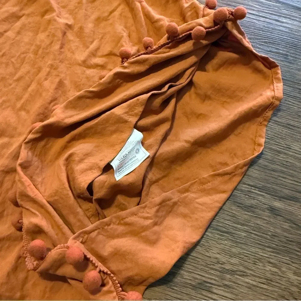OEKO-TEX Rust Orange Rectangle Pillow Cases  Set of 2  Garment 20” x 24”